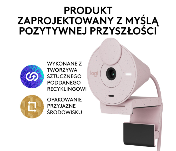 Logitech Brio 300 różowy - 1110352 - zdjęcie 13